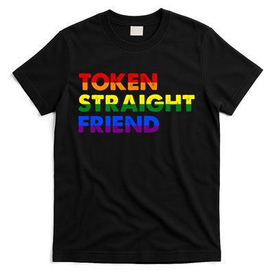 Token Straight Friend Rainbow Colors T-Shirt