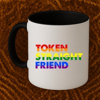 Token Straight Friend Rainbow Colors Mug