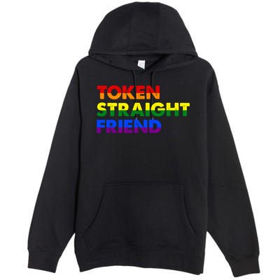 Token Straight Friend Rainbow Colors Premium Pullover Hoodie