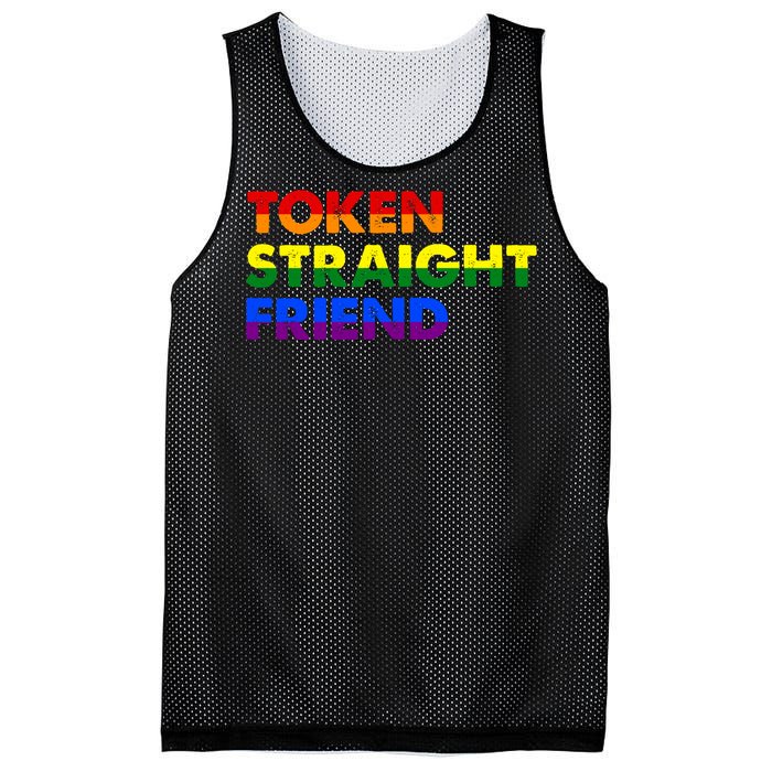 Token Straight Friend Rainbow Colors Mesh Reversible Basketball Jersey Tank