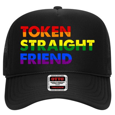 Token Straight Friend Rainbow Colors Trucker Hat