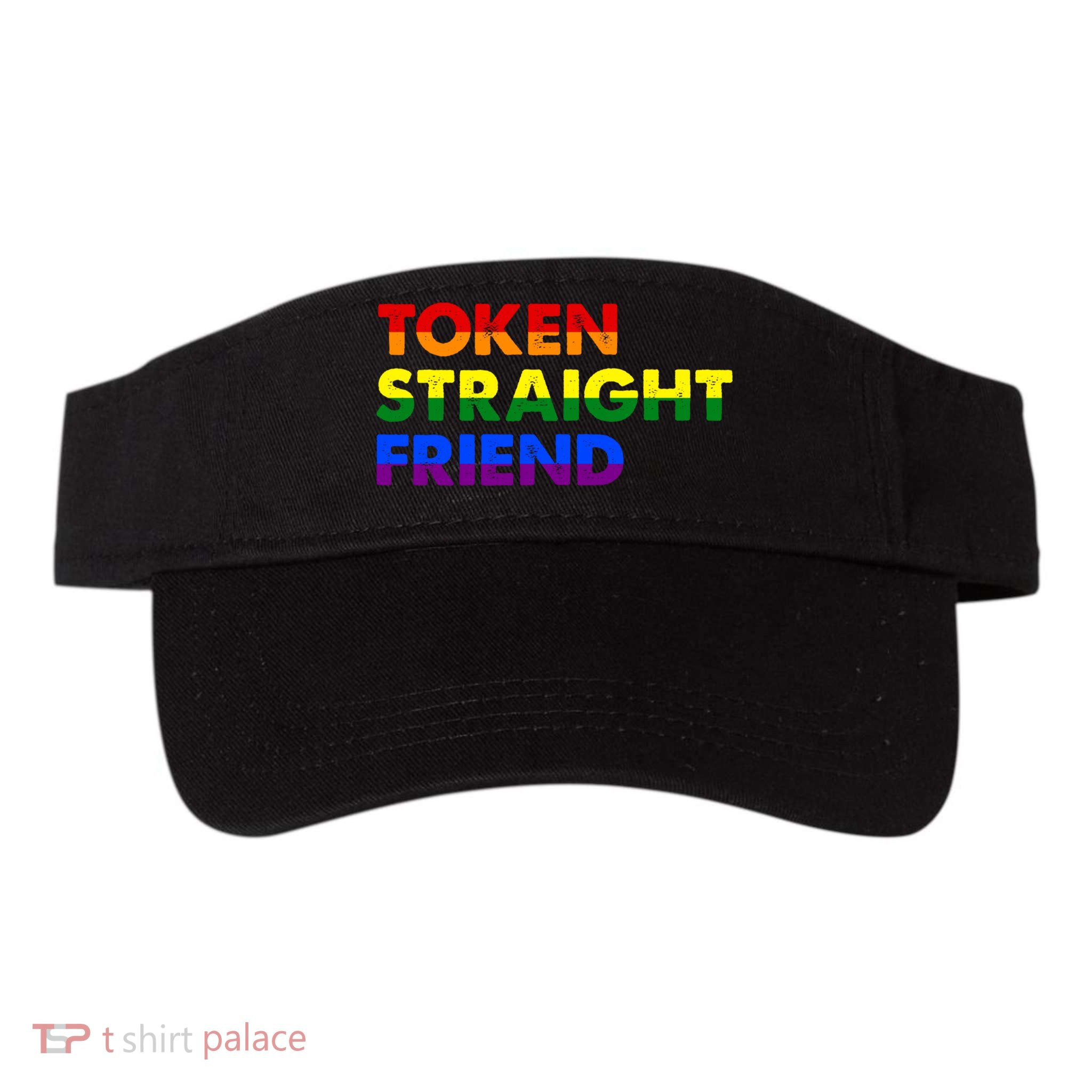 Token Straight Friend Rainbow Colors Visor