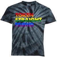 Token Straight Friend Rainbow Colors Kids Tie-Dye T-Shirt