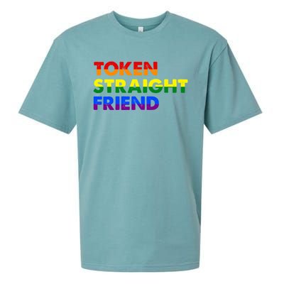 Token Straight Friend Rainbow Colors Sueded Cloud Jersey T-Shirt