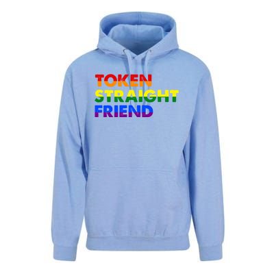 Token Straight Friend Rainbow Colors Unisex Surf Hoodie