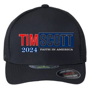 Tim Scott For President 2024 Campaign Flexfit Unipanel Trucker Cap