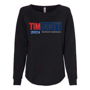 Tim Scott For President 2024 Campaign Womens California Wash Sweatshirt