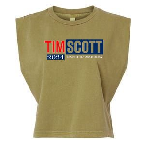 Tim Scott For President 2024 Campaign Garment-Dyed Women's Muscle Tee