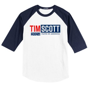 Tim Scott For President 2024 Campaign Baseball Sleeve Shirt