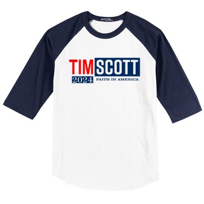 Tim Scott For President 2024 Campaign Baseball Sleeve Shirt