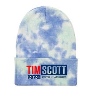 Tim Scott For President 2024 Campaign Tie Dye 12in Knit Beanie