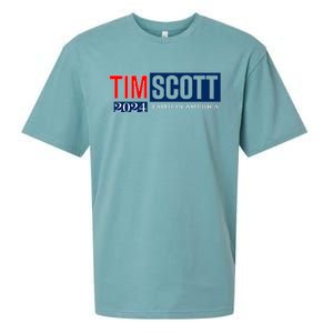 Tim Scott For President 2024 Campaign Sueded Cloud Jersey T-Shirt