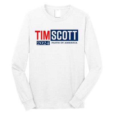 Tim Scott For President 2024 Campaign Long Sleeve Shirt