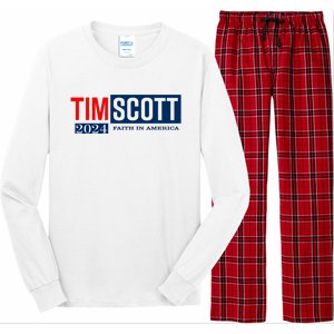 Tim Scott For President 2024 Campaign Long Sleeve Pajama Set