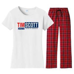 Tim Scott For President 2024 Campaign Women's Flannel Pajama Set