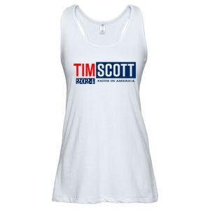 Tim Scott For President 2024 Campaign Ladies Essential Flowy Tank