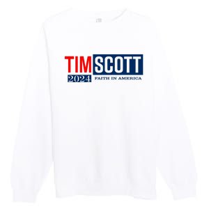 Tim Scott For President 2024 Campaign Premium Crewneck Sweatshirt