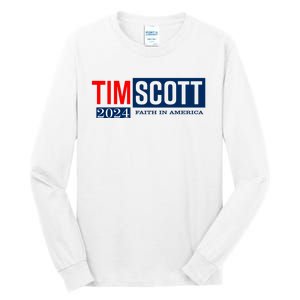 Tim Scott For President 2024 Campaign Tall Long Sleeve T-Shirt