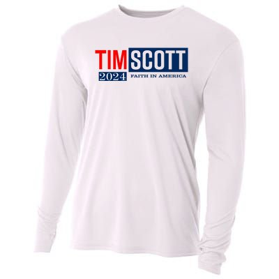 Tim Scott For President 2024 Campaign Cooling Performance Long Sleeve Crew