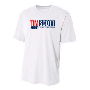 Tim Scott For President 2024 Campaign Youth Performance Sprint T-Shirt