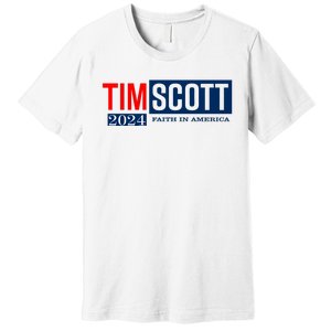 Tim Scott For President 2024 Campaign Premium T-Shirt