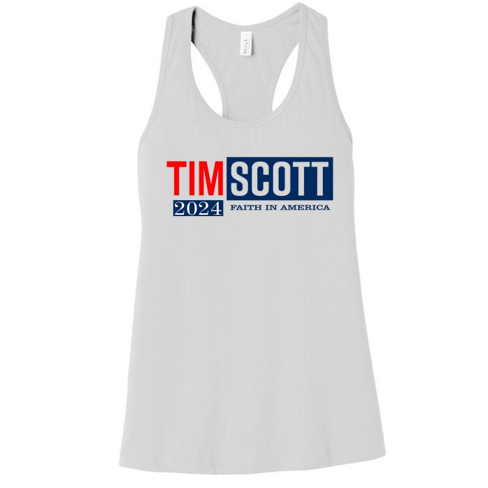 Tim Scott For President 2024 Campaign Women's Racerback Tank