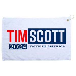 Tim Scott For President 2024 Campaign Grommeted Golf Towel