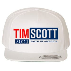 Tim Scott For President 2024 Campaign Wool Snapback Cap