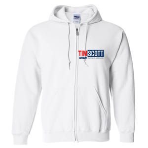 Tim Scott For President 2024 Campaign Full Zip Hoodie