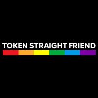 Token Straight Friend Rainbow Colors Backpack