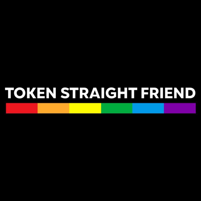 Token Straight Friend Rainbow Colors Backpack