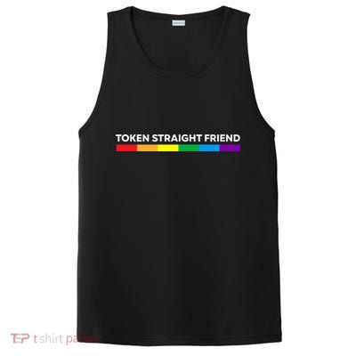 Token Straight Friend Rainbow Colors PosiCharge Competitor Tank