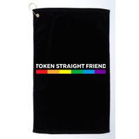 Token Straight Friend Rainbow Colors Golf Towel
