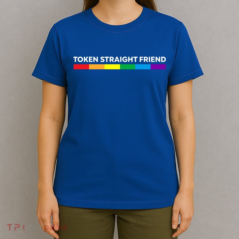 Token Straight Friend Rainbow Colors T-Shirt