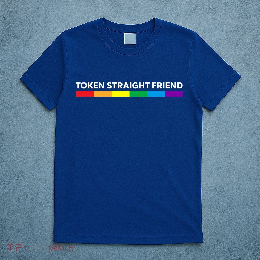 Token Straight Friend Rainbow Colors T-Shirt