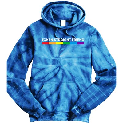 Token Straight Friend Rainbow Colors Tie Dye Hoodie