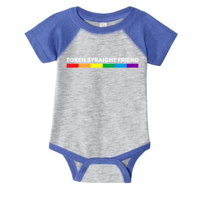 Token Straight Friend Rainbow Colors Infant Baby Jersey Bodysuit