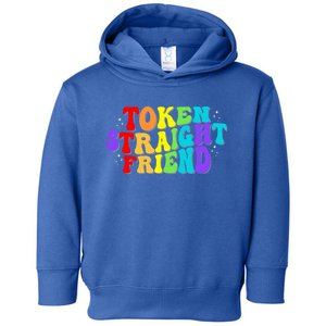 Token Straight Friend Rainbow Colors Toddler Hoodie