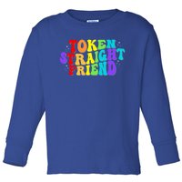 Token Straight Friend Rainbow Colors Toddler Long Sleeve Shirt