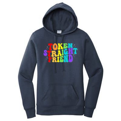 Token Straight Friend Rainbow Colors Women's Pullover Hoodie