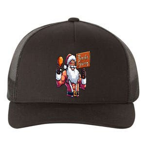 Thanksgiving Santa Funny Yupoong Adult 5-Panel Trucker Hat