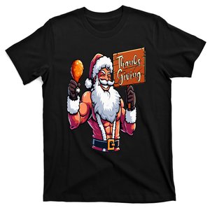 Thanksgiving Santa Funny T-Shirt