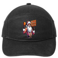 Thanksgiving Santa Funny 7-Panel Snapback Hat