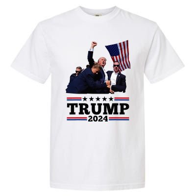 Trump Short Fist Pumped 2024 Pray For Trump Garment-Dyed Heavyweight T-Shirt