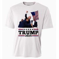 Trump Short Fist Pumped 2024 Pray For Trump Cooling Performance Crew T-Shirt