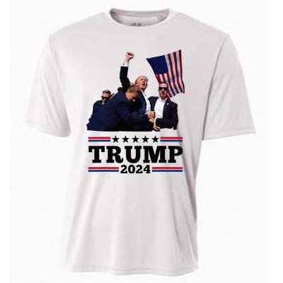 Trump Short Fist Pumped 2024 Pray For Trump Cooling Performance Crew T-Shirt