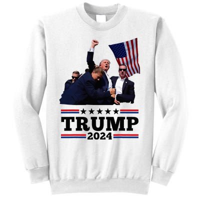 Trump Short Fist Pumped 2024 Pray For Trump Sweatshirt