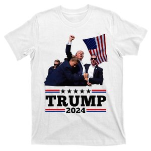 Trump Short Fist Pumped 2024 Pray For Trump T-Shirt