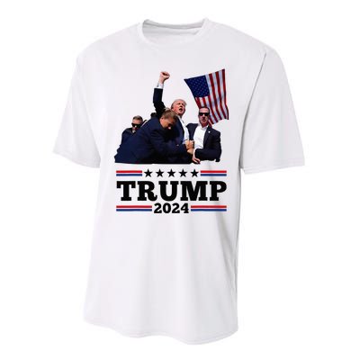 Trump Short Fist Pumped 2024 Pray For Trump Performance Sprint T-Shirt