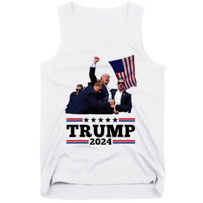 Trump Short Fist Pumped 2024 Pray For Trump Tank Top